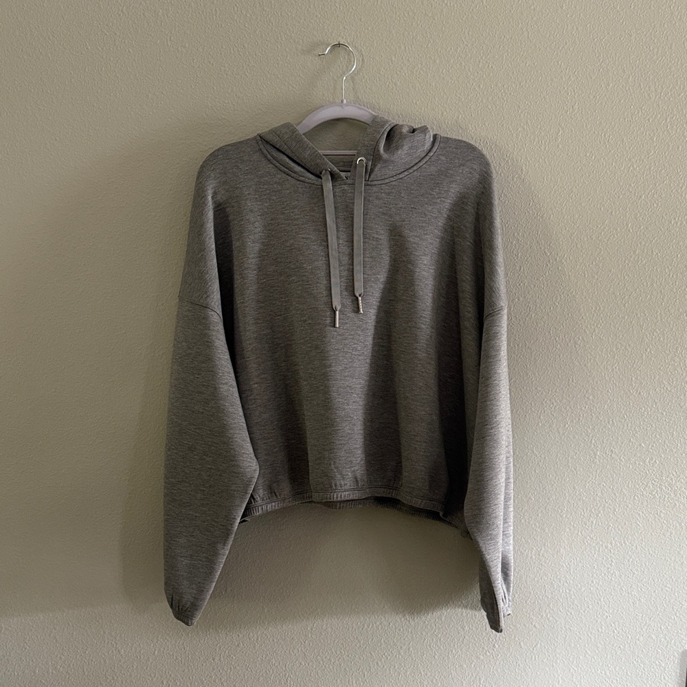 SPANX Heather Gray Hoodie